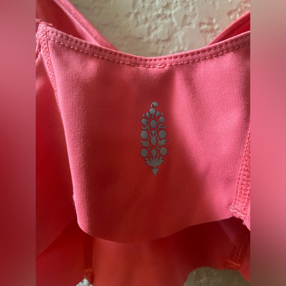 Free People Movement Petal Pusher Bra Bralette in Coral Pink ~ Size XS - Picture 8 of 10